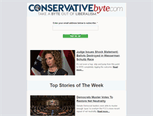 Tablet Screenshot of conservativebyte.com